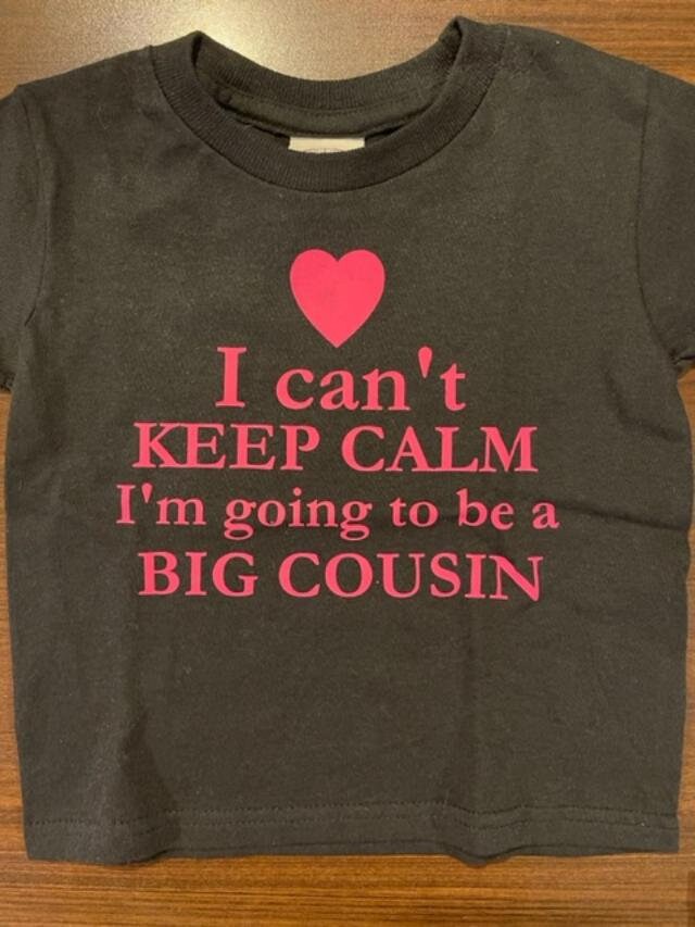Big Cousin Kleinkind Shirt I Can't Keep Calm Kinder Jugend Mädchen T-Shirt von baby1zmaker4u