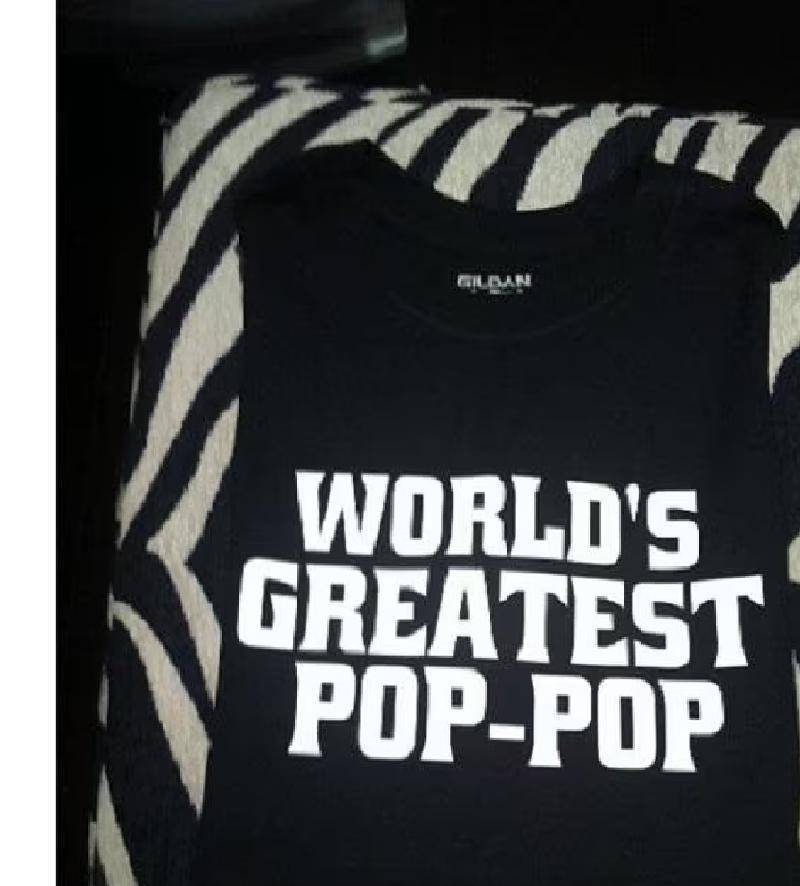 Das Größte Pop-Pop-T-Shirt Der Welt - Personalisiertes Großvater-Geschenk-Shirt Tshirt von baby1zmaker4u