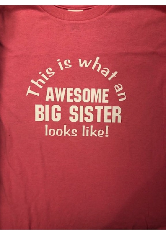 New Big Sister Shirt Ältere Geschwister Kleinkind Jugend T-Shirt T-Shirts Kleidung von baby1zmaker4u