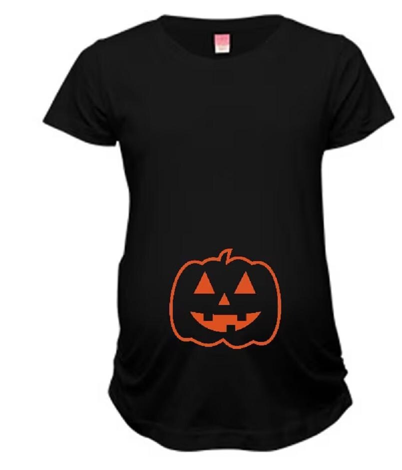 Halloween Mutterschaft Shirt Jack-O' Lantern Schwangerschaft Schwangere T-Shirt von baby1zmaker4u