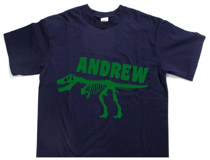 Personalisierte T-Rex Dinosaurier Shirt - Benutzerdefinierte Kleinkind Dino Kleidung Geburtstagskind Tyrannosaurus Kinder T-Shirt Name von baby1zmaker4u