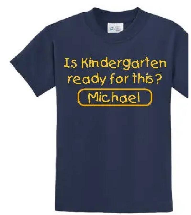 Personalisiertes Kindergarten T-Shirt Individuelles T-Shirt von baby1zmaker4u