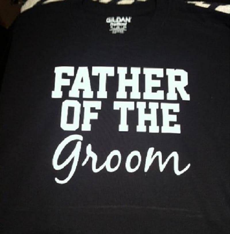 Vater Des Bräutigam-Hemds Lustiges Hochzeits-T-Shirt Junggesellen-Party Erwachsenen-Hemd von baby1zmaker4u