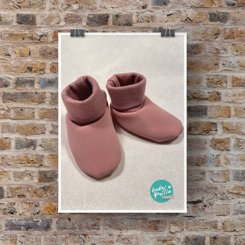 Softshell Baby Schühchen, Überzieher, Farbe Nach Wunsch, Grau von babyPelle