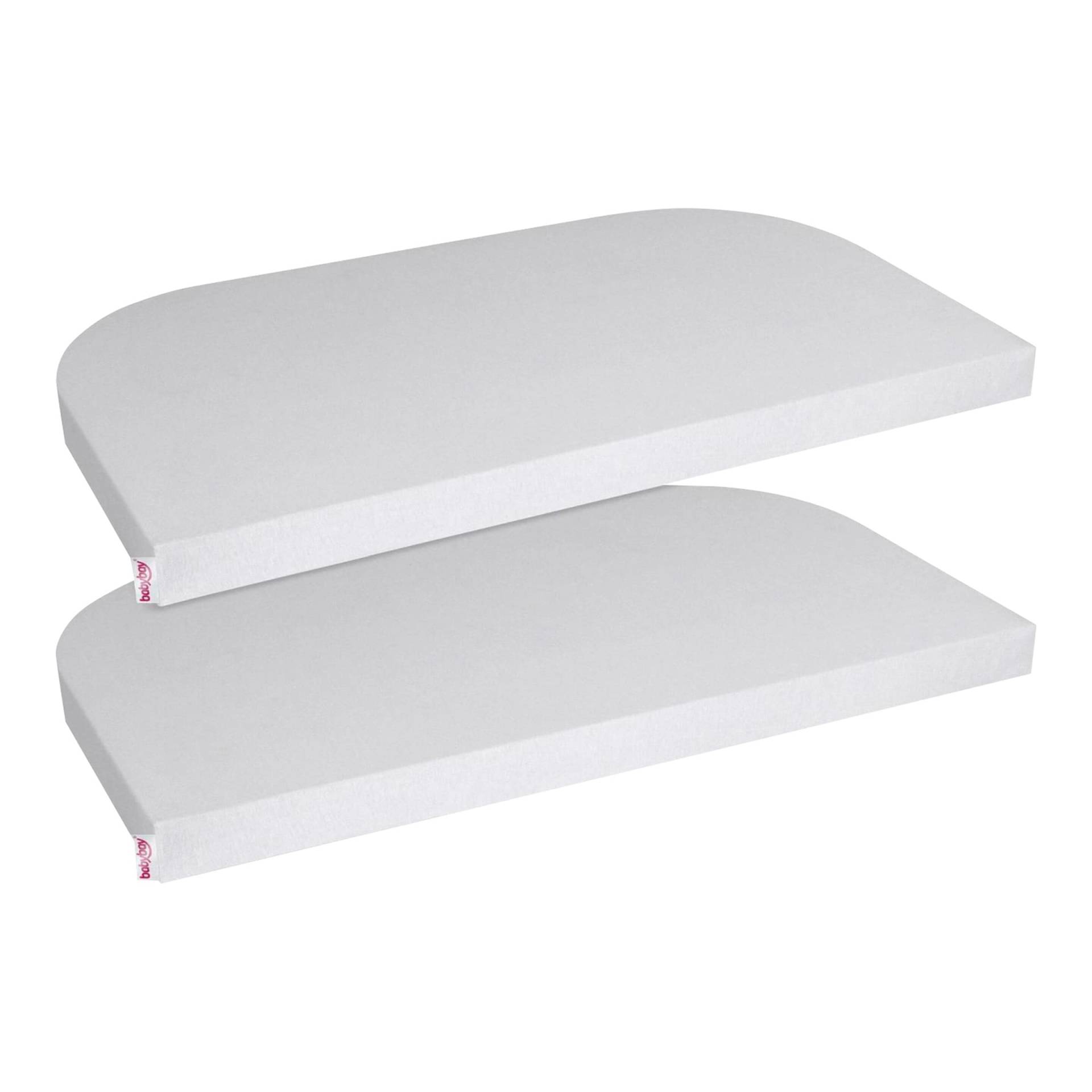 Babybay® 2er-Pack Jersey-Spannbetttücher Deluxe für Beistellbett Maxi, Midi, Boxspring, Comfort und Comfort Plus von babybay