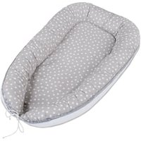 babybay® Kuschelnest perlgrau Punkte weiß von babybay