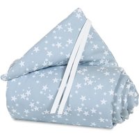 babybay Nestchen Piqué Maxi azurblau Sterne weiß von babybay