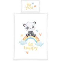 babybest® Bettwäsche Regenbogen Panda 100x135 cm von babybest®