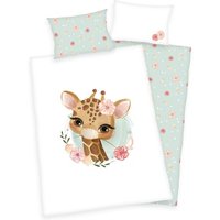 babybest® Flanell-Bettwäsche Giraffe 100 x 135 cm von babybest®