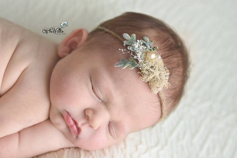 Neutrales Seestern Perlen Meerjungfrau Haarband Für Neugeborene von babybirdieboutique