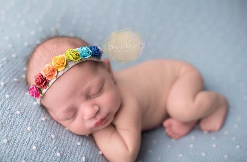 Prima in Regenbogen Farben Erhältlich Für Baby Haarband von babybirdieboutique