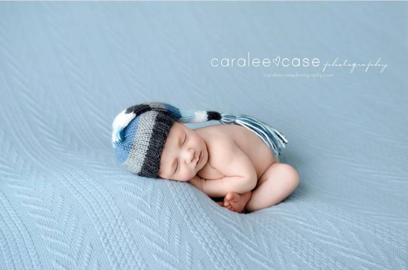 Quade Dusty Baby Blau Strickpullover Sitzsack Posierende Stoff Stretch Wrap von babybirdieboutique