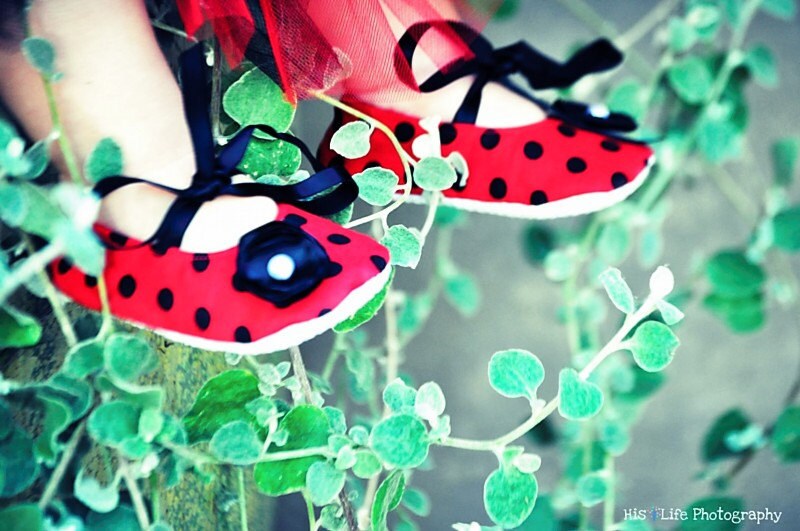 Rot Mit Schwarzen Polka Dots Babyschuhe - Weiche Ballerina Hausschuhe Baby Booties von babyblushboutique