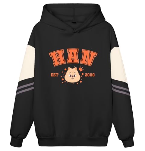 Kpop Bangchan Felix Hoodie Hyunjin Changbin IN Han Seungmin Lee Know Kapuzenpullover für Damen, Han, XL Kpop Bangchan Felix Hoodie Hyunjin Changbin IN Han Seungmin Lee Know Kapuzenpullover für Damen, Han, XL von babyhealthy