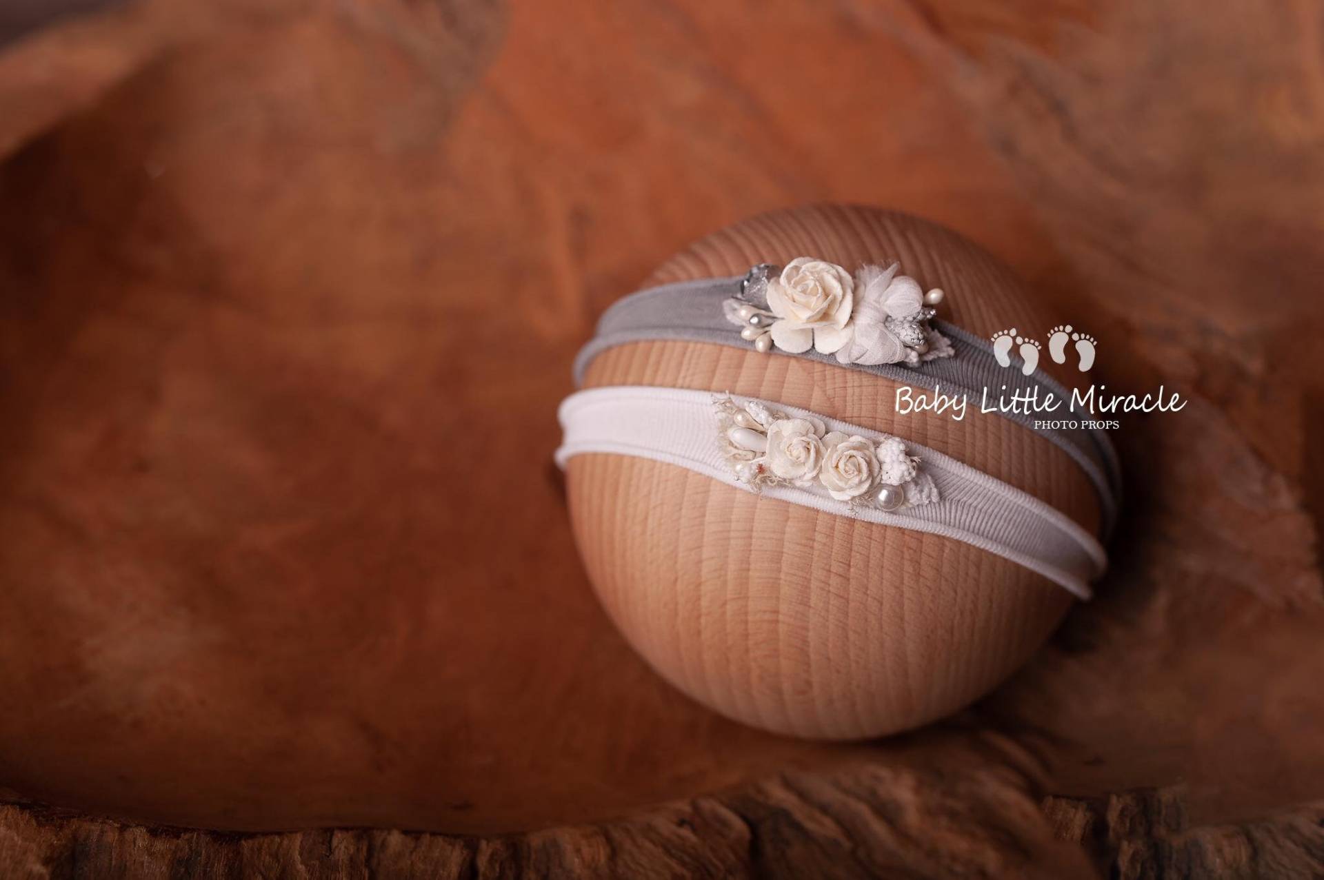 Baby Weißes Stirnband, Graues Neugeborenen Baby-Dusche-Geschenk, Taufe Stirnband von babylittlemiracle