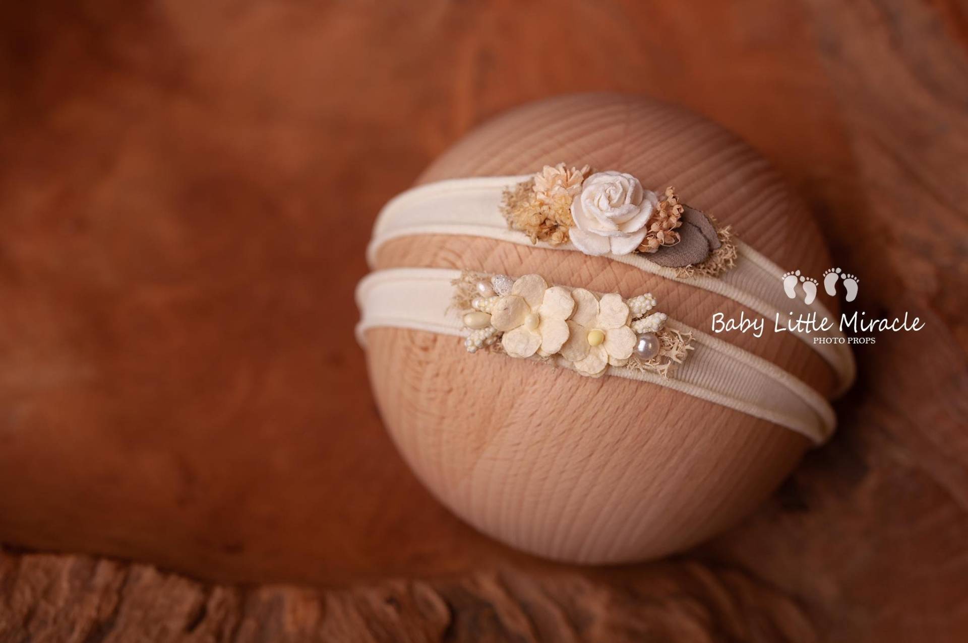 Mädchen Stirnband, Elfenbein Baby Foto Requisite, Creme Neugeborenen Raffhalter, Baby-Dusche-Geschenk, Taufe Weißes Raffhalter von babylittlemiracle