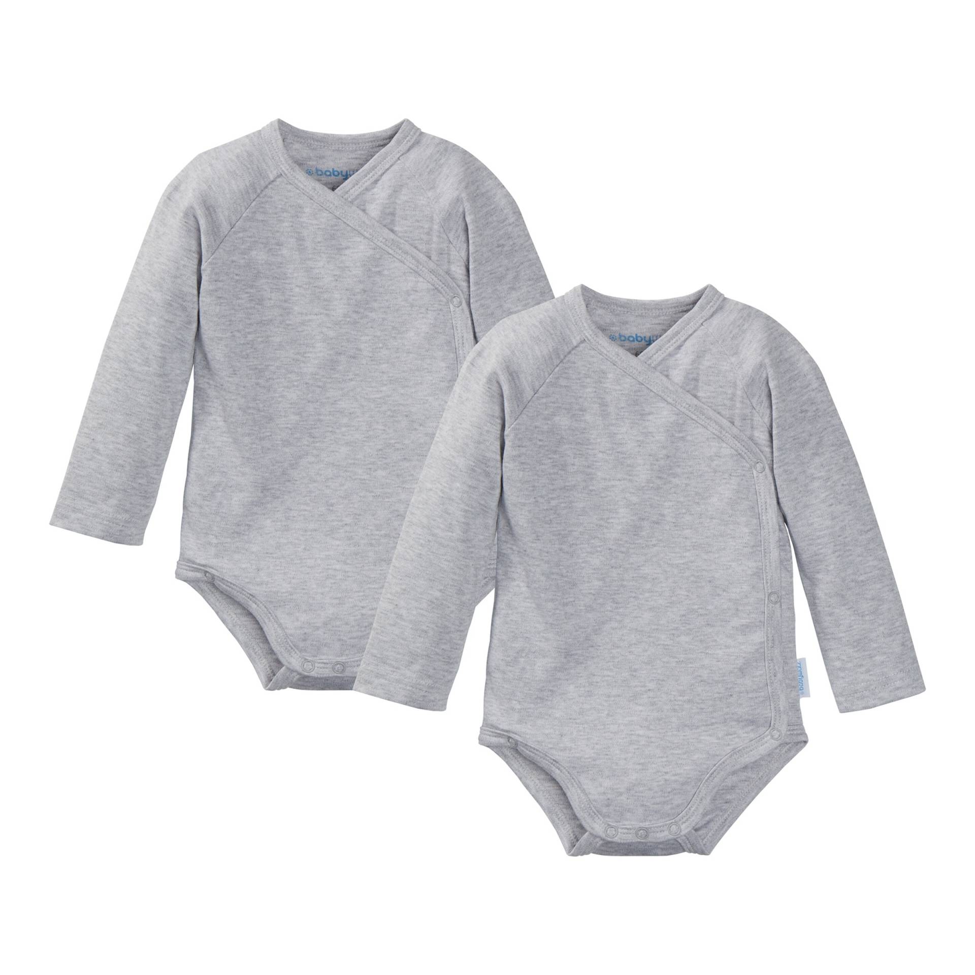Baby-Walz Basics 2er-Pack Wickelbodys langarm Baby-Walz Basics 2er-Pack Wickelbodys langarm von baby-walz