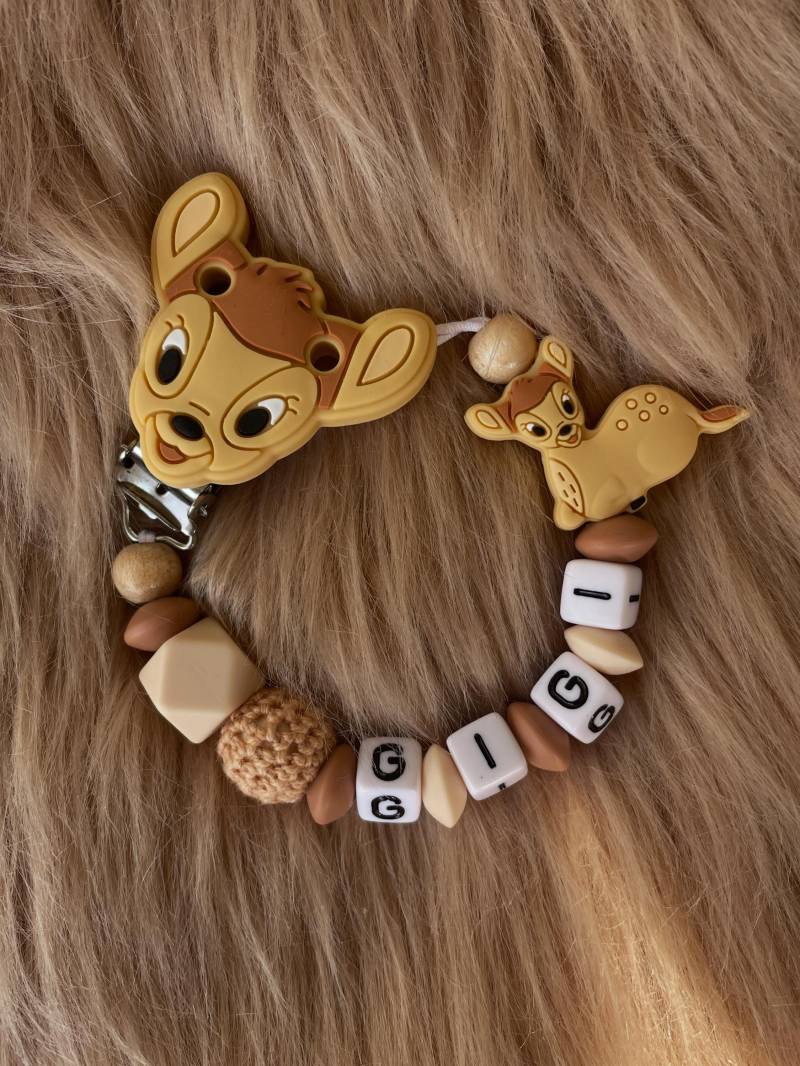 Nuggi Kette Schnuller Befestigung Reh Nuggi Kette Schnuller Befestigung Reh von babyzauberpresent