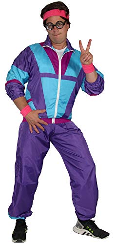 Bad Taste lila blau violett 80er Jahre Kostüm Jogginganzug für Herren - Größe S-XXXXL - Trainingsanzug Fasching Karneval, Größe:XXXXL Bad Taste lila blau violett 80er Jahre Kostüm Jogginganzug für Herren - Größe S-XXXXL - Trainingsanzug Fasching Karneval, Größe:XXXXL von bad taste dieser Style macht geil