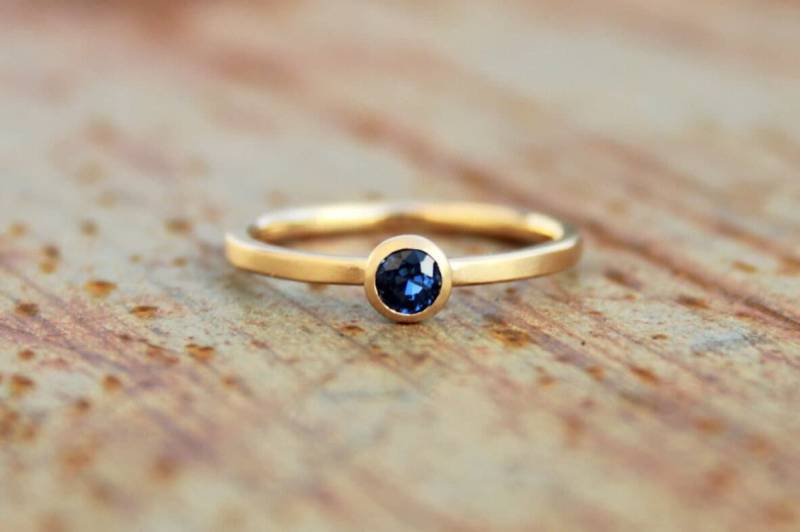 750Er Goldring Mit Saphir von badenmueller