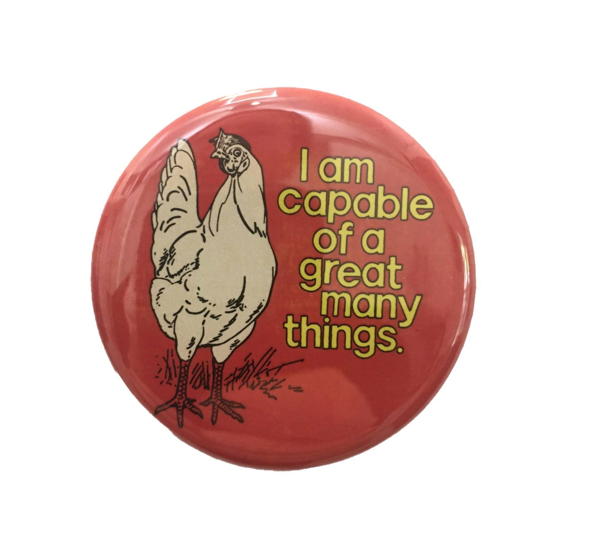 Positive Huhn Knopf Oder Magnet | Hinterhof Hühner Positive Vibes Lustiger Huhn Positive Huhn Knopf Oder Magnet | Hinterhof Hühner Positive Vibes Lustiger Huhn von badkneesTs