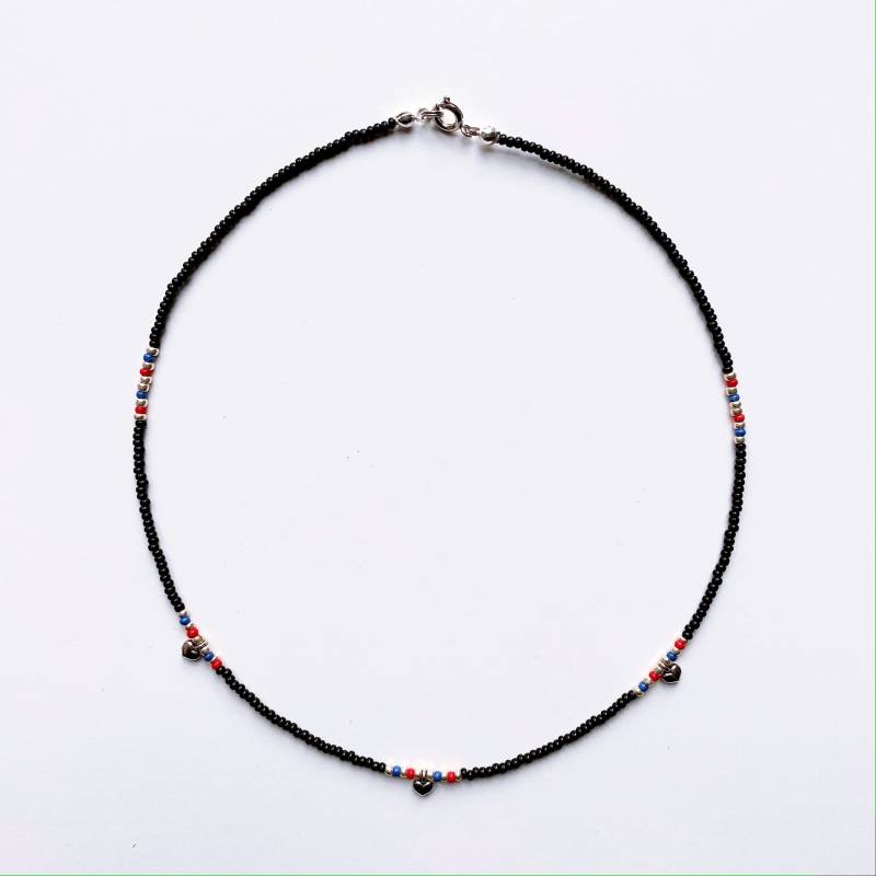 Perlenkette Mit Herzanhängern - Handgemacht | Chain Lia von baerandmelon