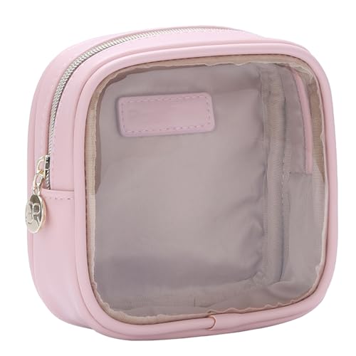 bagINBAG QIANPA Reise-Make-up-Tasche, Organizer, transparente Kosmetiktasche für Mädchen, Organizer-Tasche für Zubehör, Pink, Small, Transparent von bagINBAG QIANPA