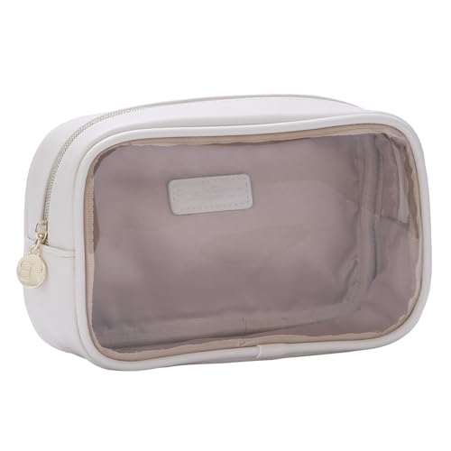 bagINBAG QIANPA Reise-Make-up-Tasche, Organizer, transparente Kosmetiktasche für Mädchen, Organizer-Tasche für Zubehör, Weiss/opulenter Garten, Medium, Transparent von bagINBAG QIANPA