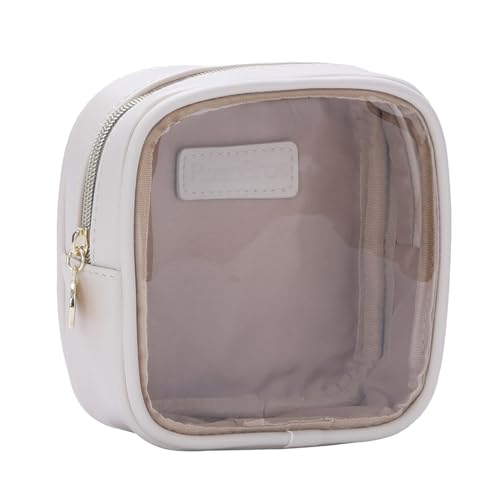 bagINBAG QIANPA Reise-Make-up-Tasche, Organizer, transparente Kosmetiktasche für Mädchen, Organizer-Tasche für Zubehör, Weiss/opulenter Garten, Small von bagINBAG QIANPA