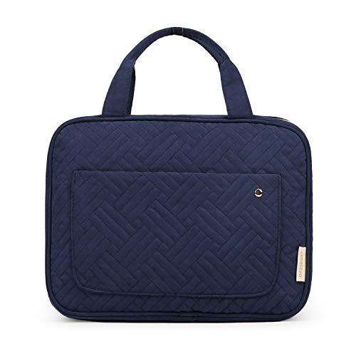 BAGSMART Kulturtasche Reise zum Aufhängen Kulturbeutel Damen für Makeup, Toilettenartikel (L-Blau) von bagsmart