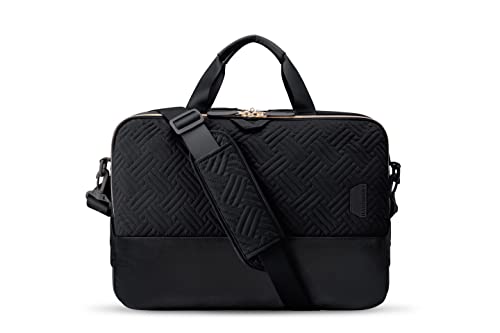 bagsmart Laptoptasche für Damen, 15,6 Zoll Laptoptasche Computertasche, Laptop Tasche Business Aktentasche Notebook Tasche für Geschäft Schwarz von bagsmart