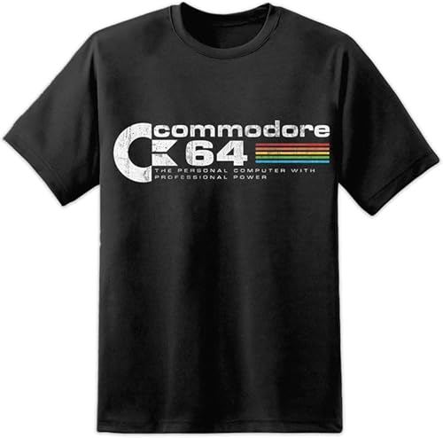 Commodore 64 C64 Retro Computer Men T Shirt Amiga Atari Distressed Print Vintage von bahababa