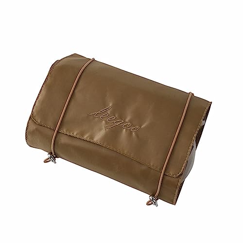 bainuote Kosmetiktasche Damen 4in1 Abnehmbar Wash Bag Kulturbeutel wasserdichte Kulturtasche mit großem Fassungsvermögen (Polyester, Khaki) von bainuote