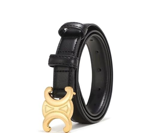 baizhong gürtel frauen Damen Gürte frauen gürtel Gürtel Ledergürtel für Jeans Freizeithosen (Schwarz, 105cm) von baizhong