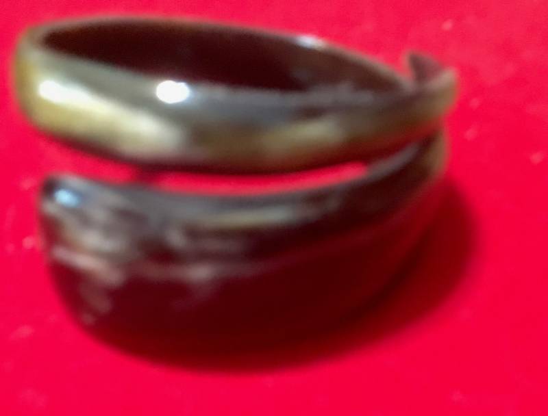 Geldern Massiv Horn Wrap Gladiator Armreif Armband Gerda Lynggaard von bakelitecache