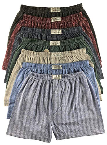.bakis. 3/6/9/12 Stück Klassische Herren Boxershorts Unterhosen Unterwäsche mit Eingriff in Normalgröße und Übergröße, Kariert Gr.5(S)-13(6XL) - 3 Stück - Gr. 13(6XL) von .bakis.