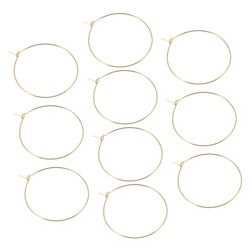 Balacoo 10 Stück Teiliges Große Vergoldete Creolen Dünne Oversized Ohrringe aus Langlebig und Leicht Modischer Runder Ohrschmuck für Damen Geeignet für Alltag Hochzeit und Events von balacoo