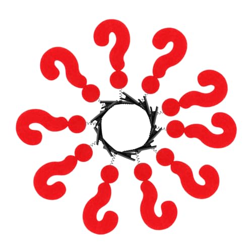 Balacoo 10 Stück Teiliges Rote Fragezeichen Haarklammern für Mädchen Verspielte Haarspangen Langlebiger Haarschmuck für Partys und Alltag Sichere und Vielseitige Styling Accessoires von balacoo