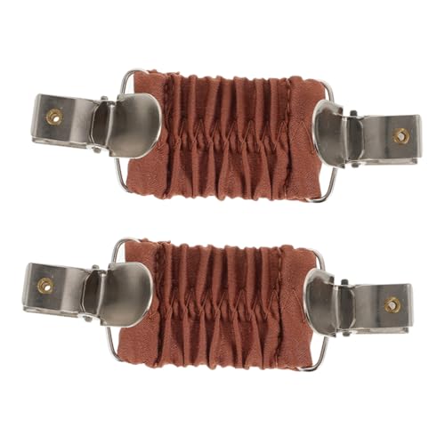 Balacoo 2 Stück Damen Taillenklemme Elastisch Vielseitig als Schalclip Pullover Clip Kleidfixierer Modisch für Alltag und Festliche Anlässe Figurbetonend Sicherer Halt Hellbraun von balacoo