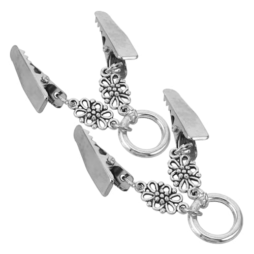 Balacoo 2 Stück Retro Pulloverclips aus Langlebiger Zinklegierung Vielseitige Vintage Kragen und Schalclips für Damen Sicherer Halt Beschädigung der Kleidung für Cardigans und Blusen von balacoo