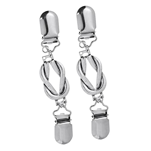 Balacoo 2 Stück Retro Strickjacken Clips aus Langlebiger Kragen Verschlüsse für Damen und Mädchen Vielseitige Pullover Broschen für Alltag Party und Festliche Anlässe von balacoo