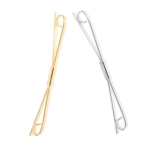 Balacoo 2 Stück Teiliges Cardigan Clips aus Kupfer Einfache und Strickjacken Broschen Vielseitige Collar Clips und Broschen Schonend für Kleidung als Pullover oder Jackenverschluss von balacoo