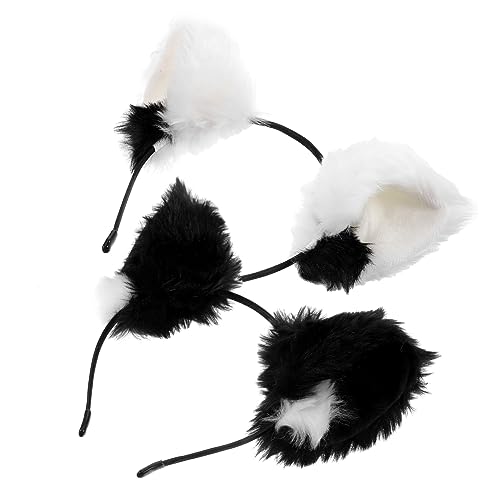 Balacoo 2 Stück Teiliges Katzenohren Haarband aus Leichtem Bequemes Halloween und Weihnachts Accessoire Modisches Kostümzubehör für Damen und Party Niedlicher Kopfschmuck Druck von balacoo