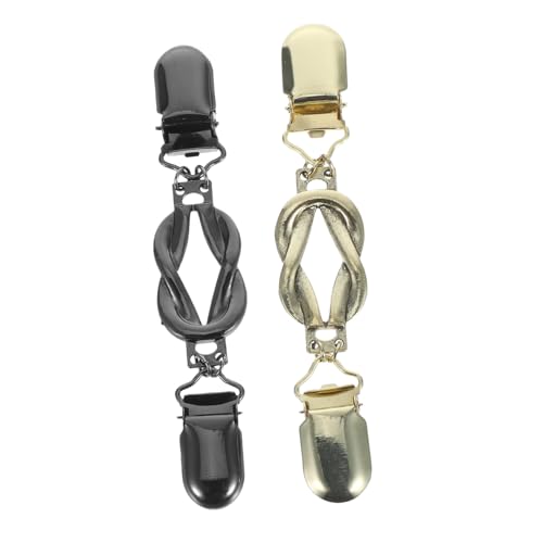 Balacoo 2 Stück Teiliges Retro Cardigan Clips für Damen Eleganter Metall Pulloververschluss Vielseitige Schal und Strickjacken Accessoires Einfach zu Befestigende Vintage Sweater Clasps von balacoo