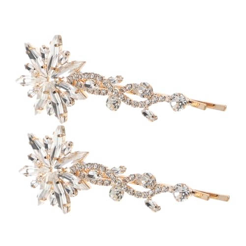 Balacoo 2 Stück Teiliges Strass Haarnadeln für Braut Hochzeit Haarschmuck mit Stabiler Klammer Europäischer Stil Vielseitige Styling Accessoires für Damen Festliche Anlässe von balacoo