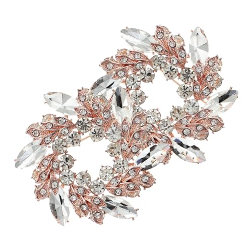 Balacoo 2 Stück Vintage Broschen Anstecknadeln mit Funkelnden Strasssteinen Schmuckaccessoires für Damenkleidung Hochzeiten und Festliche Anlässe Stilvolle Anstecker für Jacken Schals von balacoo