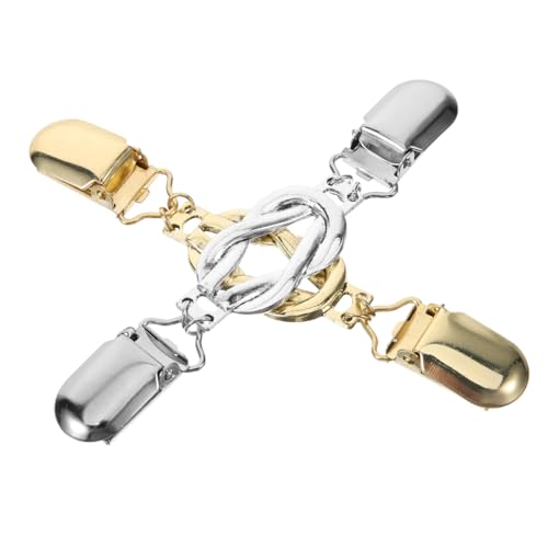 Balacoo 2 Stück Vintage Cardigan Clips Strickjacken Verschlüsse aus Langlebiger Shawl Clips für Damenpullover und Kleider Dekorative Brustnadeln im Retro Stil von balacoo