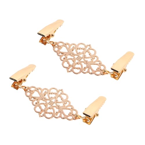 Balacoo 2 Stück Vintage Cardigan Clips aus Legierung Strickjacken und Schalhalter für Damen Robuste Filigrane Kleidungsschmuck Accessoires im Retro Stil von balacoo