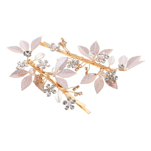 Balacoo 2 Stück Vintage Haarklammern mit Strass Haarschmuck für Frauen Handgefertigte Braut Haarnadeln mit Funkelnden Kristallen Eleganter Hochzeits Accessoire für Festliche Frisuren von balacoo
