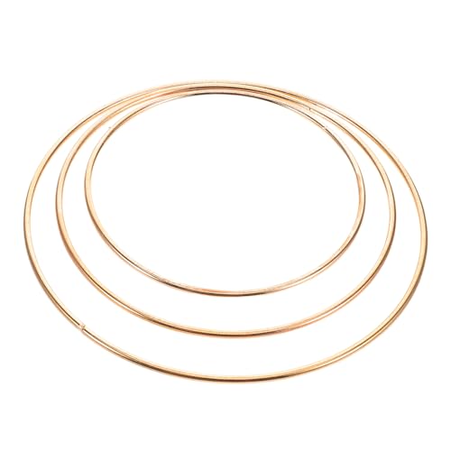 Balacoo 3 Stück Barocke Kronenbasis Teiliges aus Robustem Runde Stabile Standfläche für Braut und Prinzessinnen Haarschmuck Vintage DIY Kopfstück Zubehör Geeignet als Desktop Crown von balacoo